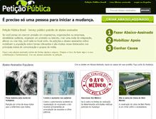 Tablet Screenshot of peticaopublica.com.br