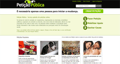 Desktop Screenshot of peticaopublica.com